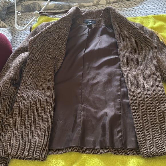 H&M herringbone wool jacket blazer 10 - Picture 13 of 14